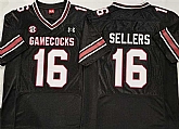Men's South Carolina Fighting Gamecocks #16 LaNorris Sellers Black Stitched Jersey,baseball caps,new era cap wholesale,wholesale hats